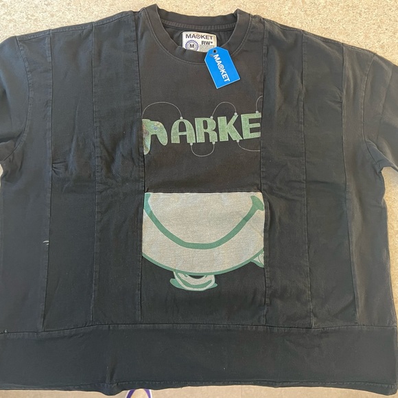 Market Reworked 6 Panel T-shirt size LG - Picture 1 of 10